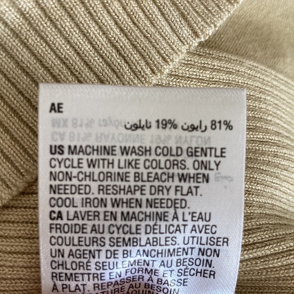 Alfani Men's Size XL Ribbed Raglan Sweater, Pale Khaki - Picture 9 of 11